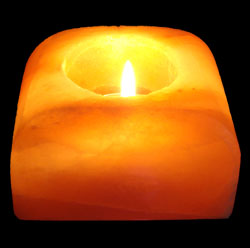 crafted boat shape salt candle holder tea lights