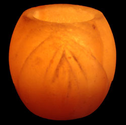 leaft shapes salt candle holder
