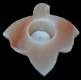 leaf shape salt candle holder